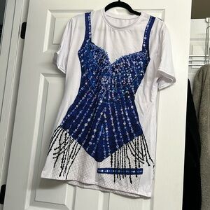 bejeweled tshirt dress